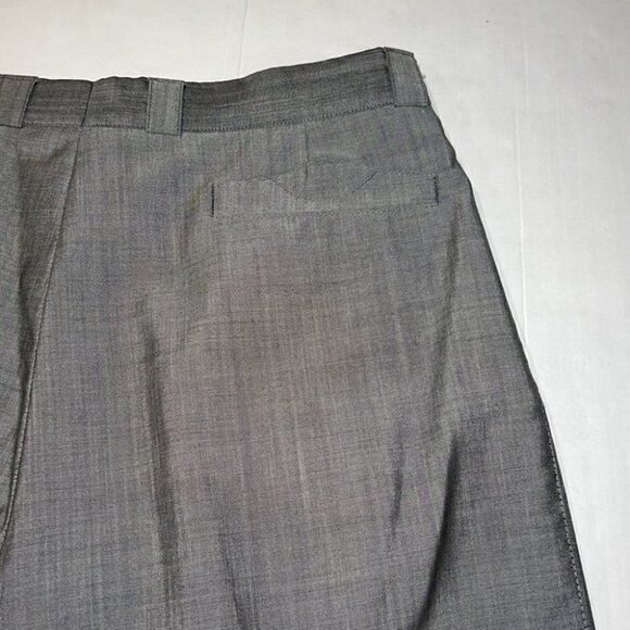GIANNI Versace Vintage Gray High Waist Pleated Pants Trousers Size XL - Picture 11 of 14